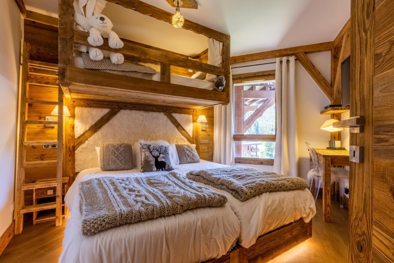 Arc 1950, ambiance chalet luxe 5/7pers dans résidence 5* skis aux pieds avec SPA Les Arcs  Esterno foto