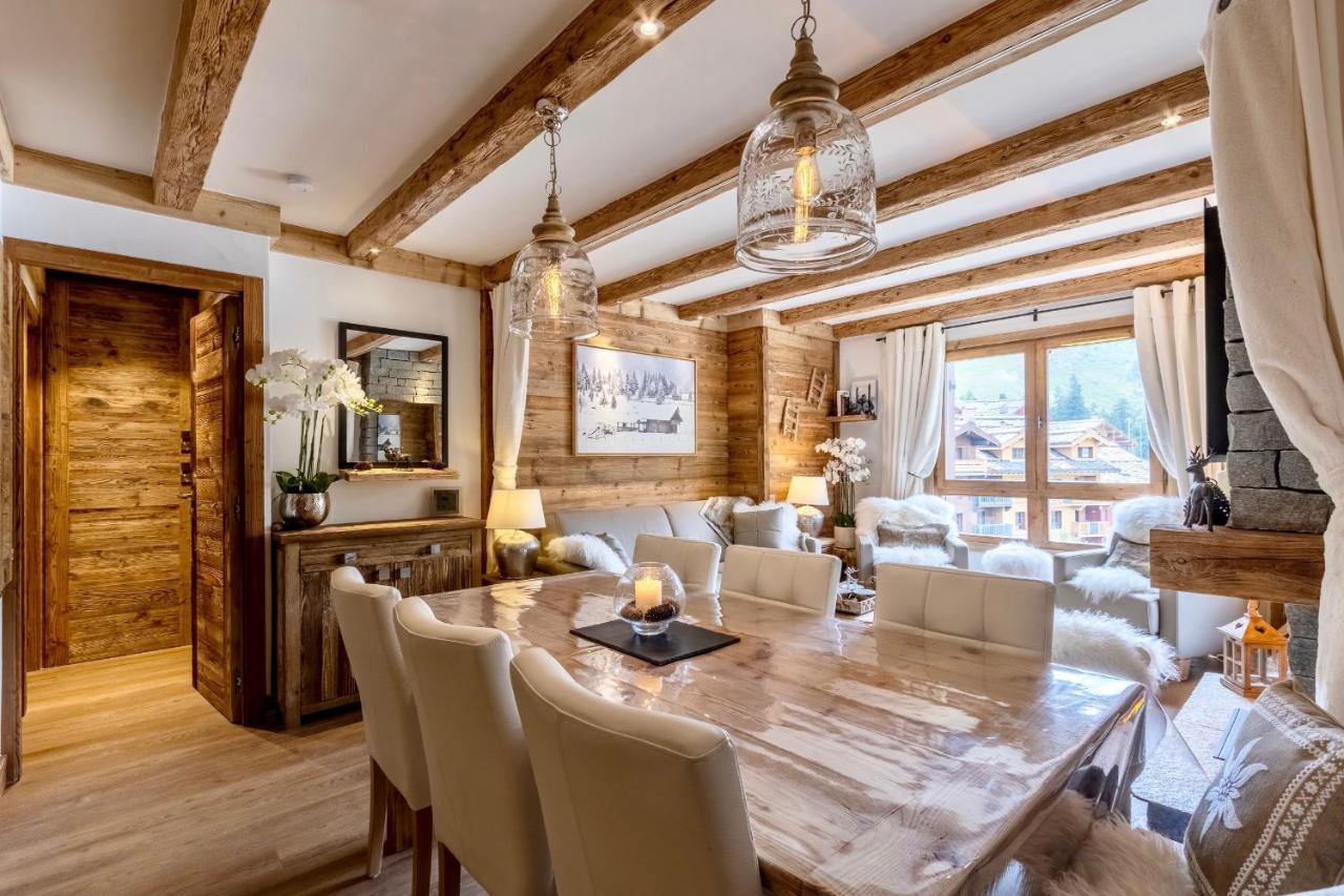 Arc 1950, ambiance chalet luxe 5/7pers dans résidence 5* skis aux pieds avec SPA Les Arcs  Esterno foto