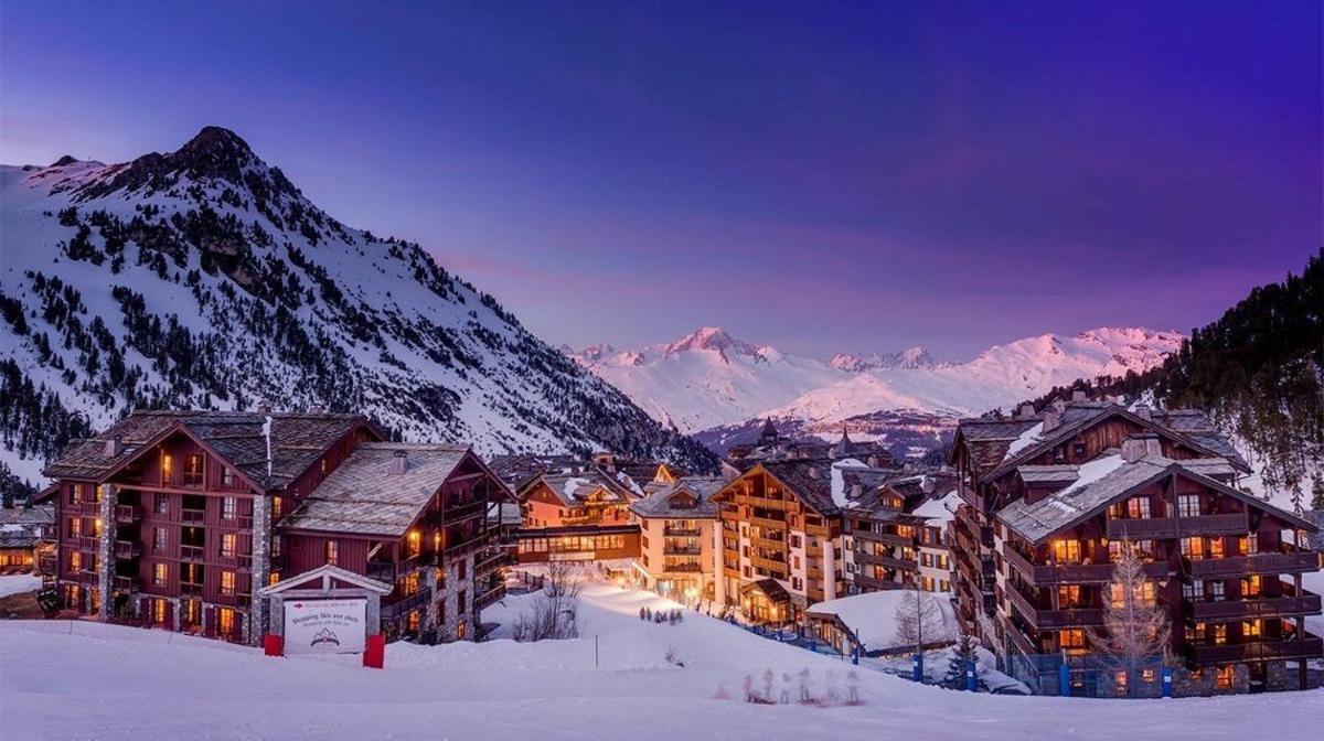 Arc 1950, ambiance chalet luxe 5/7pers dans résidence 5* skis aux pieds avec SPA Les Arcs  Esterno foto