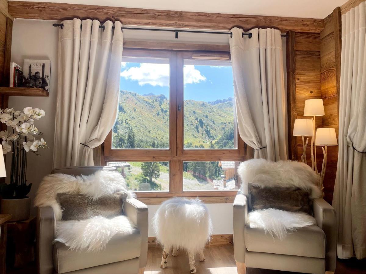 Arc 1950, ambiance chalet luxe 5/7pers dans résidence 5* skis aux pieds avec SPA Les Arcs  Esterno foto