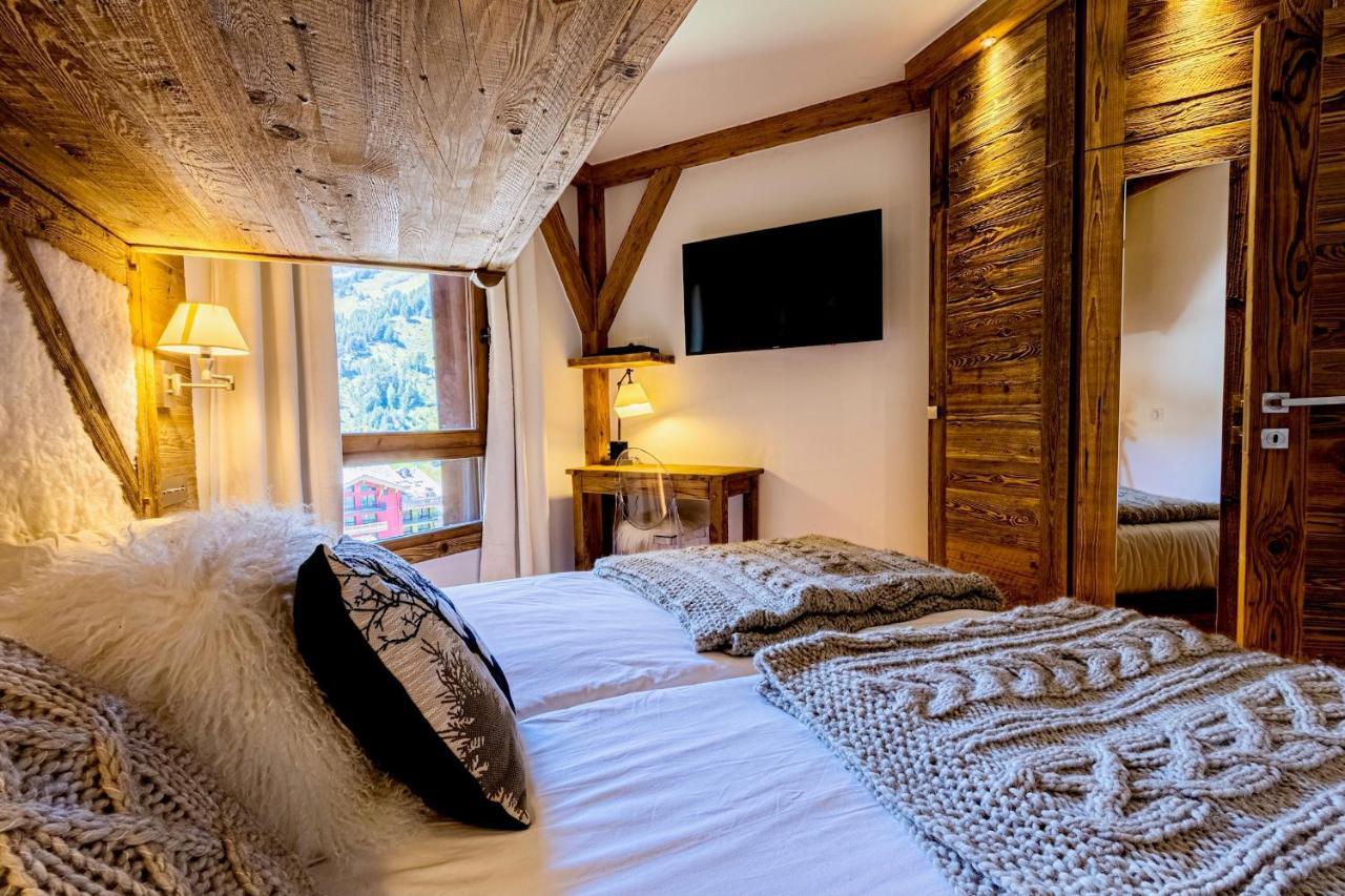 Arc 1950, ambiance chalet luxe 5/7pers dans résidence 5* skis aux pieds avec SPA Les Arcs  Esterno foto