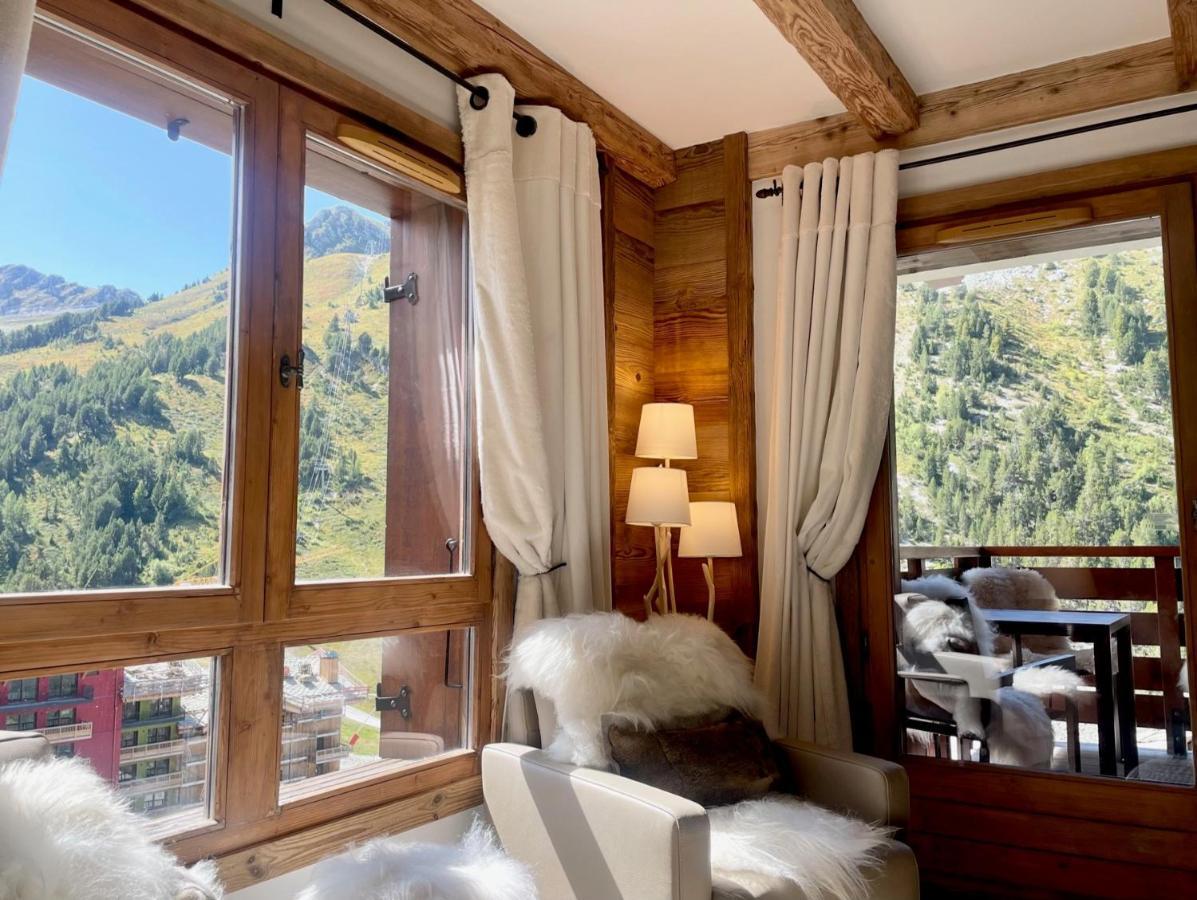 Arc 1950, ambiance chalet luxe 5/7pers dans résidence 5* skis aux pieds avec SPA Les Arcs  Esterno foto
