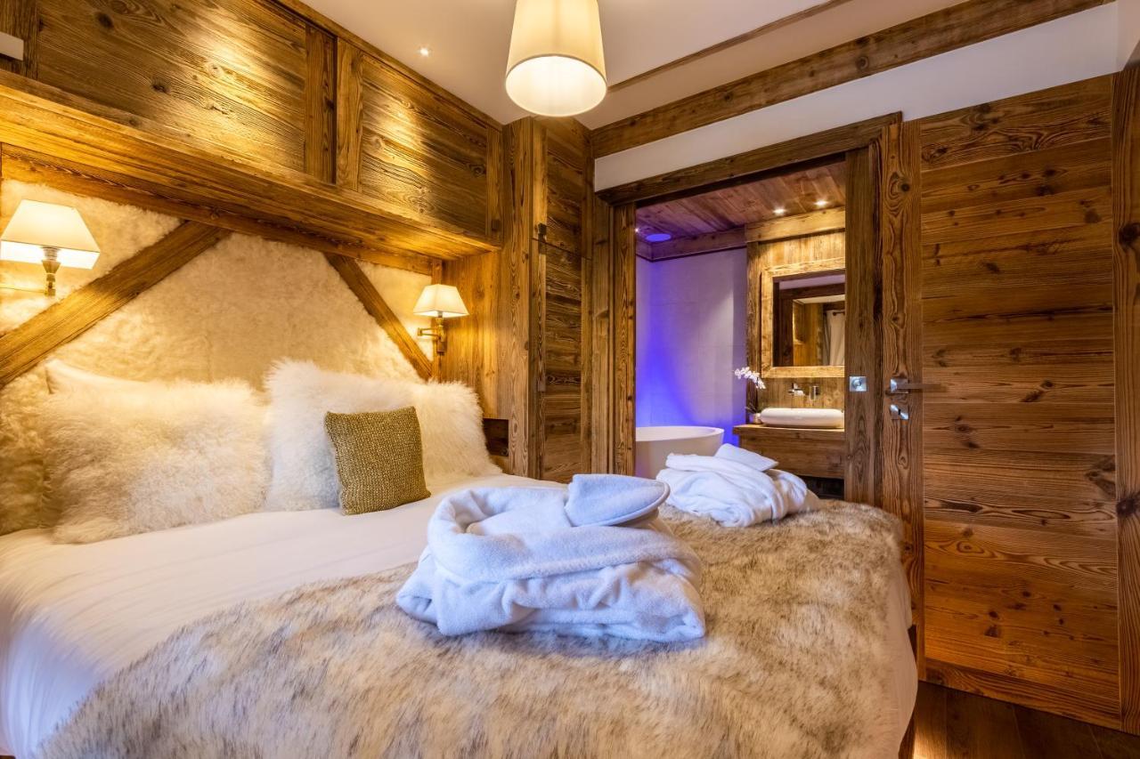 Arc 1950, ambiance chalet luxe 5/7pers dans résidence 5* skis aux pieds avec SPA Les Arcs  Esterno foto